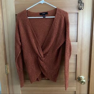 Rust colored cardigan